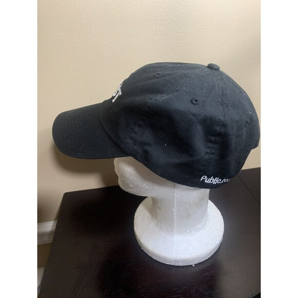 INVEST Strap Back Dad Hat Adjustable Cap Black - Picture 3 of 7